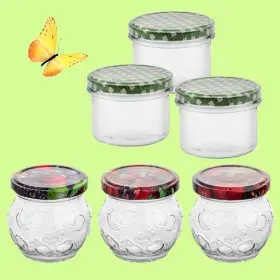 SŁOIKI Z NAKRĘTKĄ 215ML I 235ML KPL. 3SZT