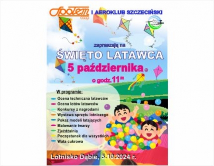 ŚWIĘTO LATAWCA ODBĘDZIE SIĘ 5 PAŹDZIERNIKA ZAPRASZAMY! 