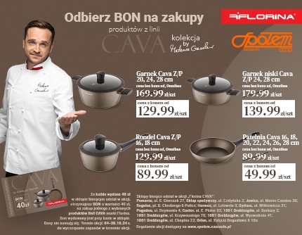 ODBIERZ BON NA ZAKUPY PRODUKTÓW Z LINI CAVA