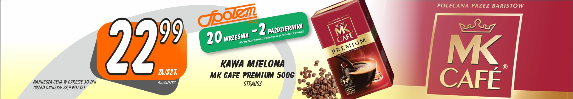 Sklepy Społem - KAWA MIELONA MK CAFE PREMIUM 500G