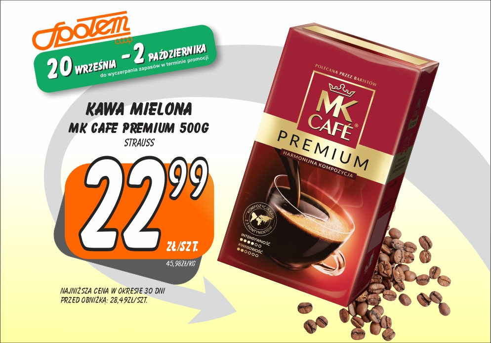 Sklepy Społem - KAWA MIELONA MK CAFE PREMIUM 500G