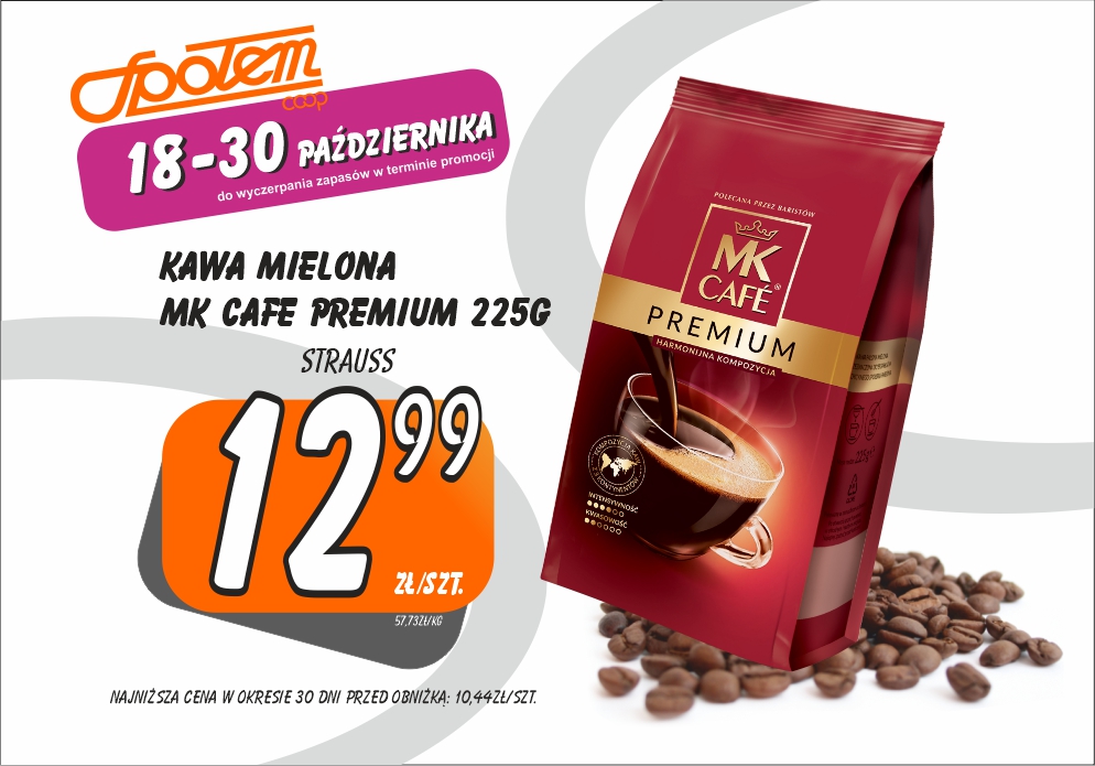 Sklepy Społem - KAWA MIELONA MK CAFE PREMIUM 225G